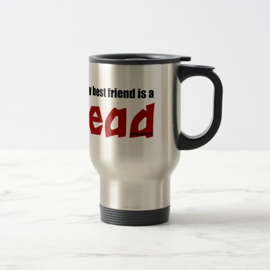 Mug De Voyage Meilleur ami roux (Droit)