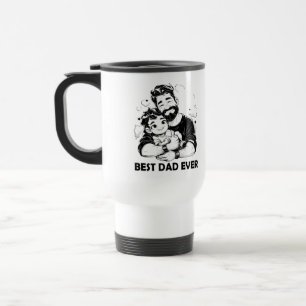 Mug De Voyage Meilleur Café Papa Ever - Drôle & Coeur