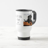 Mug De Voyage Meilleur chien maman | Texte manuscrit de deux pho (Devant droit)