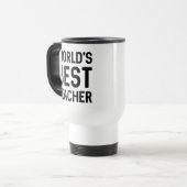 Mug De Voyage Meilleur enseignant du monde (Devant gauche)