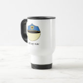 Mug De Voyage Meilleur flic fait sur commande jamais (Devant gauche)