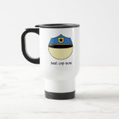Mug De Voyage Meilleur flic fait sur commande jamais (Gauche)