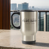 Mug De Voyage Meilleur Grampa depuis 20XX Moderne Simple Preppy