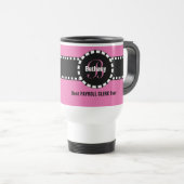 Mug De Voyage Meilleur GREFFIER PAYROLL Ever Monogramme Nom pers (Devant droit)