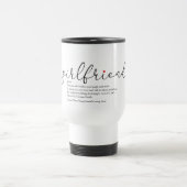Mug De Voyage Meilleur Jamais Fille Définition Script Amour Coeu (Centre)