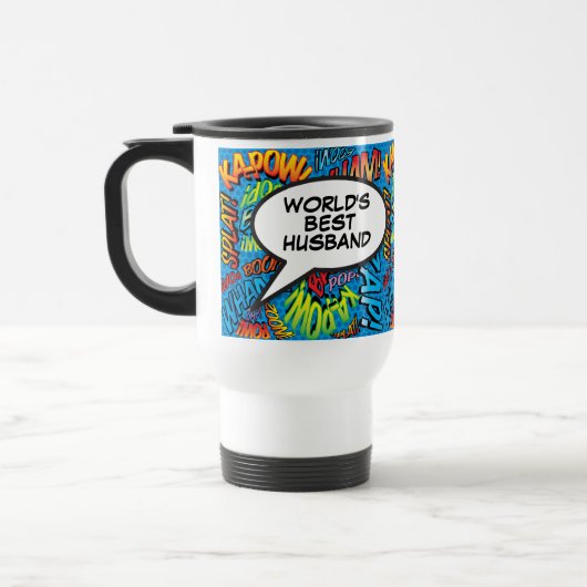 Mug De Voyage Meilleur Mari du monde amusant Comique Cool modern (Gauche)