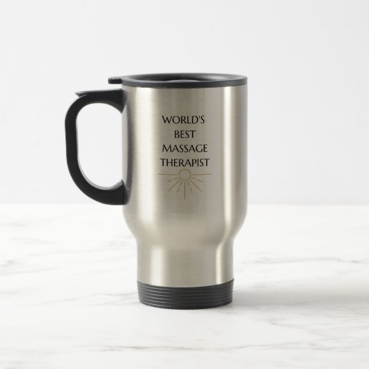 Mug De Voyage Meilleur massothérapeute du monde Voyage Mug / Cad (Gauche)