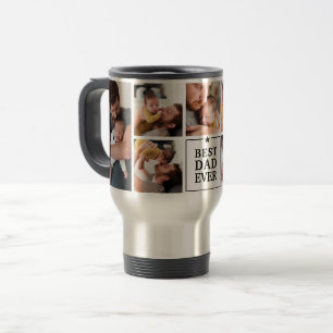 Mug De Voyage Meilleur Papa Actuel Collage de 7 Photos