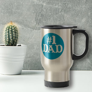 Mug De Voyage Meilleur papa bleu