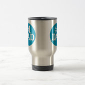 Mug De Voyage Meilleur papa bleu (Centre)