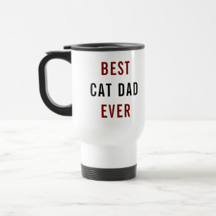 Mug De Voyage Meilleur Papa Chat du Monde   Fête des Pères perso