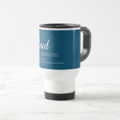 Mug De Voyage Meilleur Papa, Daddy, Définition Papa Bleue Script (Devant droit)