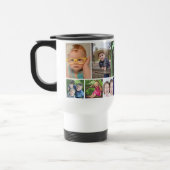 Mug De Voyage Meilleur papa Ever Navy 10 Photo Collage Bleu (Gauche)