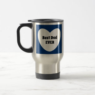 Mug De Voyage Meilleur papa Jamais mignon bleu marine