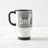 Mug De Voyage Meilleur papa Modern Grey Photo Fête du Père (Gauche)