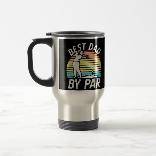 Mug De Voyage Meilleur papa par, cadeau de golf pour papa, cadea (Gauche)