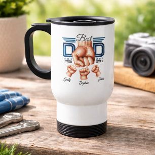 Mug De Voyage Meilleur Papa Personnalisé   Fête des Pères person
