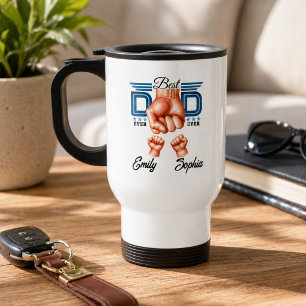 Mug De Voyage Meilleur Papa Personnalisé   Fête des Pères person