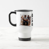 Mug De Voyage Meilleur père à la Fête des pères noire à deux pho (Gauche)