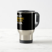 Mug De Voyage Meilleur Pilote De Drone Jamais Drôle Quadcopter C (Devant droit)