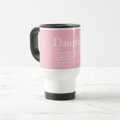 Mug De Voyage Meilleure définition de fille rose (Devant gauche)