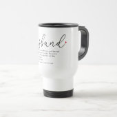 Mug De Voyage Meilleure définition de mari Élégant Script (Devant droit)