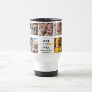 Mug De Voyage Meilleure grand-mère   Collage photo mignon