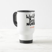 Mug De Voyage Meilleure infirmière Stethoscope rose Personnalisé (Devant gauche)