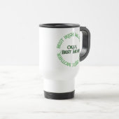 Mug De Voyage Meilleure Irlandaise Mère blanc gauche de la main (Devant droit)