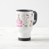 Mug De Voyage Meilleure maman de chien (Devant droit)
