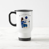 Mug De Voyage Meilleure maman de hockey | Jersey de monogramme b (Gauche)
