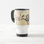 Mug De Voyage Meilleure maman Jamais Floral Motif Photo (Devant gauche)