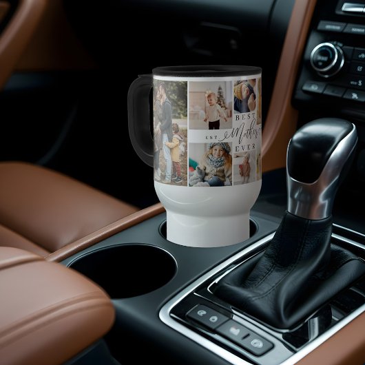 Mug De Voyage Meilleure Mère Jour des Mères Script Photo Collage