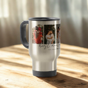 Mug De Voyage Meilleure tante Ever Script moderne 4 Photos Colla