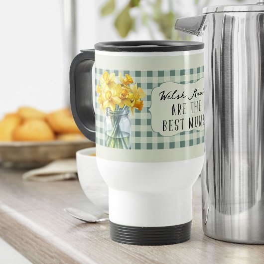 Mug De Voyage Meilleures mamans Ferme Daffodiques vertes dans un