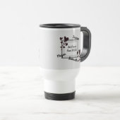 Mug De Voyage Meilleurs amis Bright Red Heart Long amitié (Devant droit)