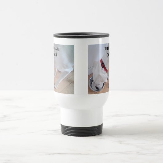 Mug De Voyage Mélange blanc Labrador Mélange Chien Chien Chien C (Centre)