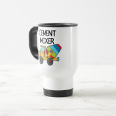 Mug De Voyage Mélangeur de ciment coloré (Devant gauche)