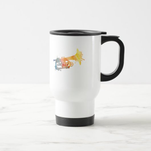 Mug De Voyage Mellophone de peinture (Droite)
