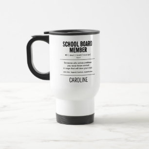 Mug De Voyage Membre du conseil scolaire personnalisé Amusant