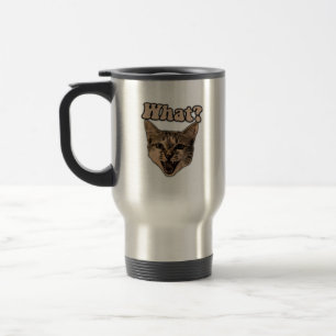Mug De Voyage Mème de chat fâché drôle pour les personnes et les