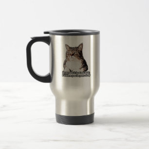 Mug De Voyage Mème de chat grincheux pour les personnes de chat 