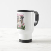 Mug De Voyage Merci - berger australien (Devant droit)