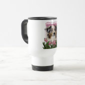 Mug De Voyage Merci - berger australien (Devant gauche)
