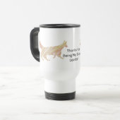 Mug De Voyage Merci chef de scoutisme Orange Fox (Devant gauche)