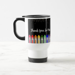 Mug De Voyage Merci Crayon Star Design pour enseignant