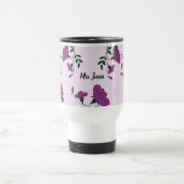 Mug De Voyage Merci Enseignant Purple Appréciation Florale (Centre)