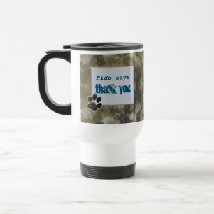 Mug De Voyage Merci Pet Sitter Black Paw Merci Animal Care