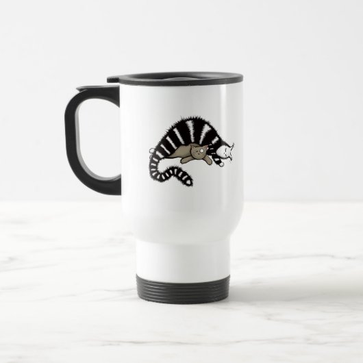 Mug De Voyage Mère de chat protège son mignonne Kitty (Gauche)