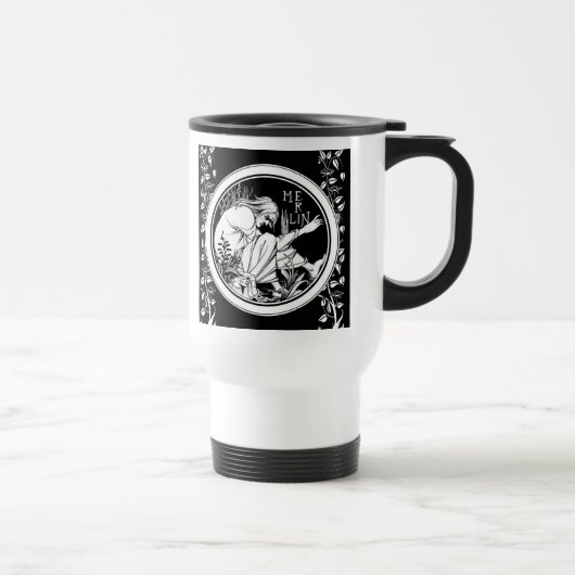 Mug De Voyage Merlin imaginaire Art Nouveau (Droite)